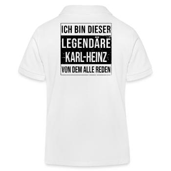 Je suis cette légende pour Karl-Heinz - Polo enfant bio Stanley/Stella - blanc - Dos