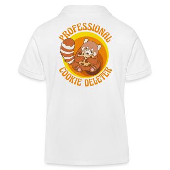 Gamer PC Consoles Video Games Developer Panda - Kids Organic Polo Shirt by Stanley/Stella - white - Back