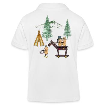 Cacahuètes Cacahuètes Wild West Rider Tipi Nature - Polo enfant bio Stanley/Stella - blanc - Dos