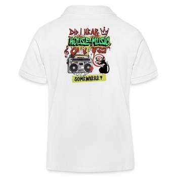 Hardcore Musique Rave Raver Années 90 EDM DJ Rave Techno - Polo enfant bio Stanley/Stella - blanc - Dos