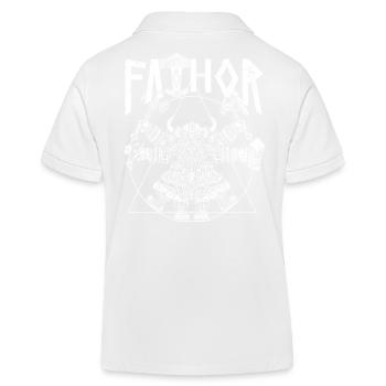Viking Papa Vathor Drôle Viking Design - Polo enfant bio Stanley/Stella - blanc - Dos