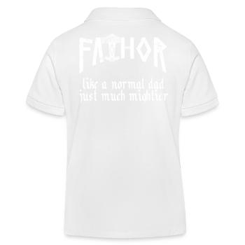 Nordique Papa Vathor Viking Dicton Design - Polo enfant bio Stanley/Stella - blanc - Dos