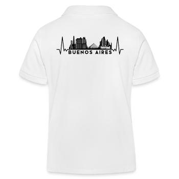 Heartbeat Skyline Argentine Buenos Aires - Polo enfant bio Stanley/Stella - blanc - Dos