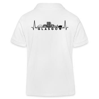 Heartbeat Skyline Royaume-Uni Glasgow - Polo enfant bio Stanley/Stella - blanc - Dos