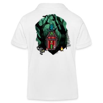 Wald Märchen Märchenfigur Kind Kinder Waldtiere - Kinder Organic Poloshirt Mini Sprinter von Stanley/Stella - Weiß - Hinten