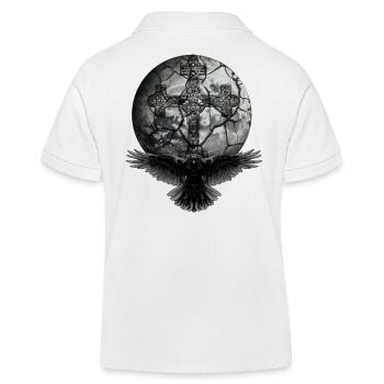 Raben Krähe Kruez Kreuze Halloween Planeten Rabe - Kinder Organic Poloshirt Mini Sprinter von Stanley/Stella - Weiß - Hinten