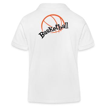 Basketball Players Basketball Players Basketball - Kids Organic Polo Shirt by Stanley/Stella - white - Back