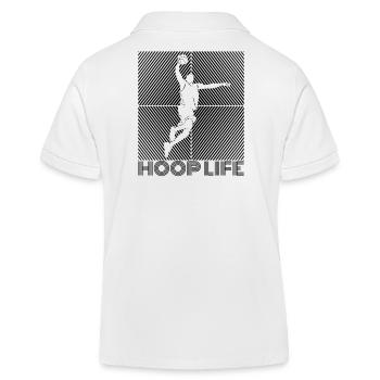 Basketteur basketteur basketteur « HOOP-LIFE » - Polo enfant bio Stanley/Stella - blanc - Dos