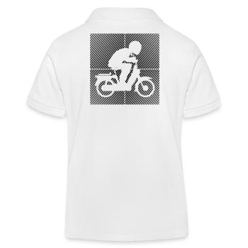 Mofa Mofaroller Moped Mofafahrer tshirt Mofa - Kinder Organic Poloshirt Mini Sprinter von Stanley/Stella - Weiß - Hinten