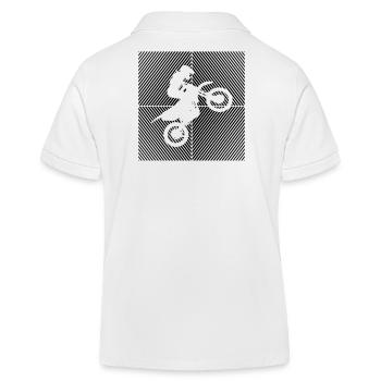 Pit-bike supermoto Dirtbike Pitbike MOTOCROSS - Polo enfant bio Stanley/Stella - blanc - Dos