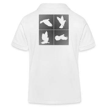 Taubenzüchter Taubensport Brieftauben Zubehör - Kinder Organic Poloshirt Mini Sprinter von Stanley/Stella - Weiß - Hinten