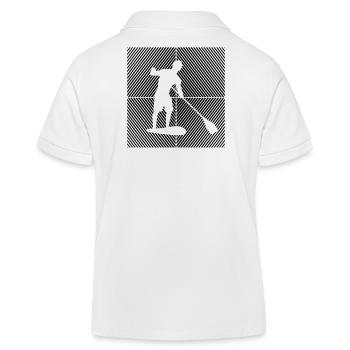 SUP paddleboarding Stand Up Paddle paddling - Kids Organic Polo Shirt by Stanley/Stella - white - Back