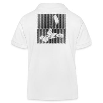 Strand-Kite Windracer Land-Kite Kite-Strandsegler - Kinder Organic Poloshirt Mini Sprinter von Stanley/Stella - Weiß - Hinten