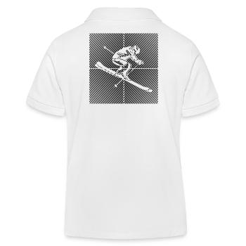 Ski Ski Remontées mécaniques Ski Ski Ski Skis - Polo enfant bio Stanley/Stella - blanc - Dos