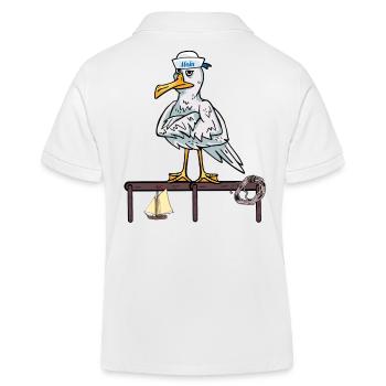 maritim Möwen Möwe Seefahrer Segelschiff Ahoi - Kinder Organic Poloshirt Mini Sprinter von Stanley/Stella - Weiß - Hinten