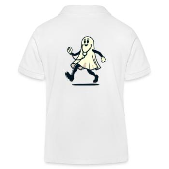 Funny Nurse Geriatric Nurse Halloween Ghost - Kinder Organic Poloshirt Mini Sprinter von Stanley/Stella - Weiß - Hinten