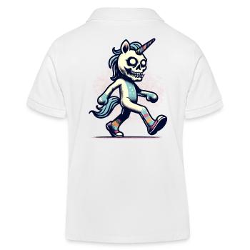 Zombie Einhorn Undead Mystical Creature - Kinder Organic Poloshirt Mini Sprinter von Stanley/Stella - Weiß - Hinten