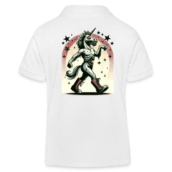 Zombie Einhorn Undead Mystical Creature - Kinder Organic Poloshirt Mini Sprinter von Stanley/Stella - Weiß - Hinten