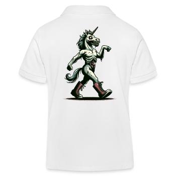 Zombie Licorne Mort-vivant Créature mystique - Polo enfant bio Stanley/Stella - blanc - Dos