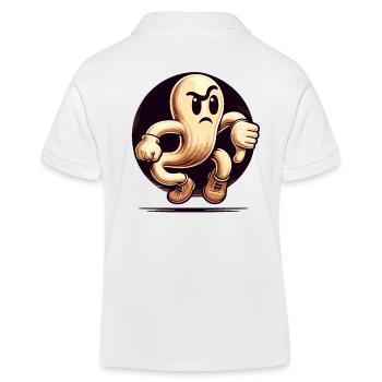 Cool Ghost Gives Thumbs Down Halloween Party - Kinder Organic Poloshirt Mini Sprinter von Stanley/Stella - Weiß - Hinten