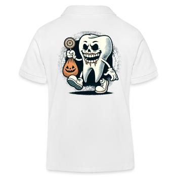 Mort-vivant Zombie Dent Halloween Costume Décoration - Polo enfant bio Stanley/Stella - blanc - Dos