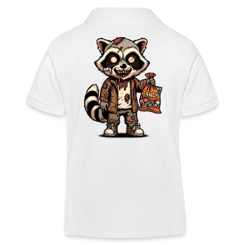 Mort-vivant raton laveur Drôle raton laveur Zombie - Polo enfant bio Stanley/Stella - blanc - Dos
