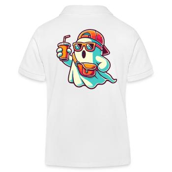 Boo-Jee Gespenst Lustiger Modischer Geist - Kinder Organic Poloshirt Mini Sprinter von Stanley/Stella - Weiß - Hinten