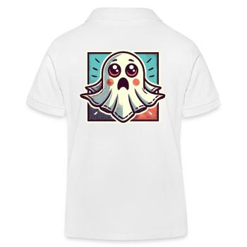 fantôme effrayé drôle fantôme design - Polo enfant bio Stanley/Stella - blanc - Dos