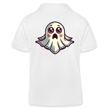 fantôme effrayé drôle fantôme design - Polo enfant bio Stanley/Stella - blanc - Dos