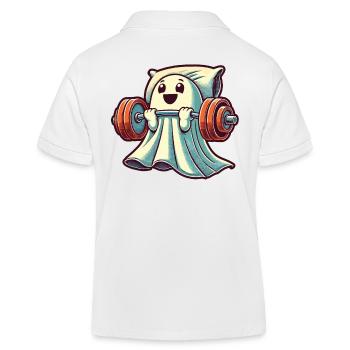 Fun gym Entraînement Renforcement musculaire - Polo enfant bio Stanley/Stella - blanc - Dos