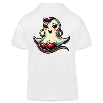 Drôle Glamour Goule Flashy Halloween - Polo enfant bio Stanley/Stella - blanc - Dos