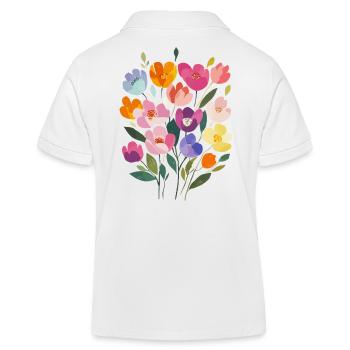 Matisse inspire : Bouquet coloré - Polo enfant bio Stanley/Stella - blanc - Dos