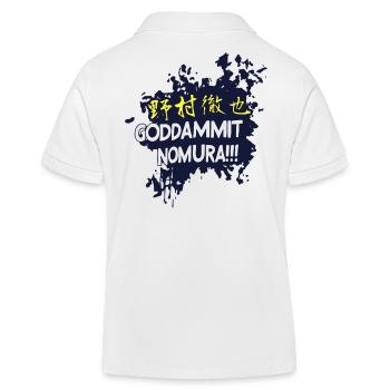 Goddammit Nomura – Japanisch und Tinte - Kinder Organic Poloshirt Mini Sprinter von Stanley/Stella - Weiß - Hinten