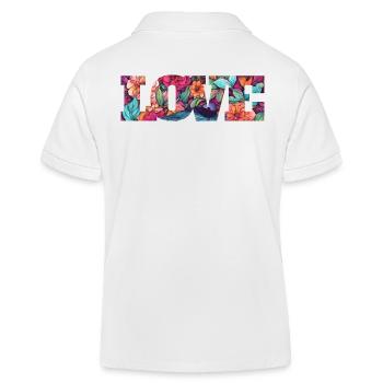 Amour - Polo enfant bio Stanley/Stella - blanc - Dos