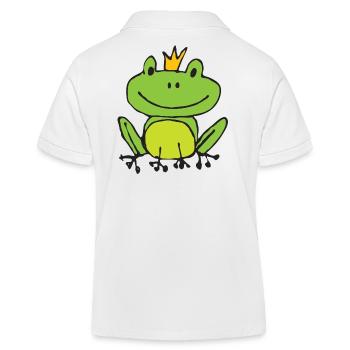 Grenouille ou prince ? - Polo enfant bio Stanley/Stella - blanc - Dos