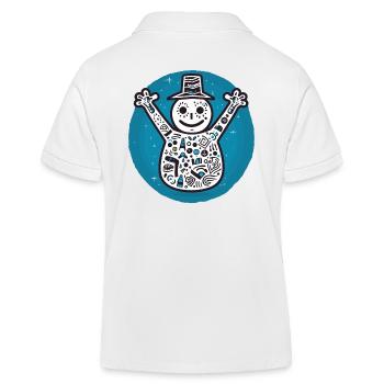 Schneemann - Kinder Organic Poloshirt Mini Sprinter von Stanley/Stella - Weiß - Hinten