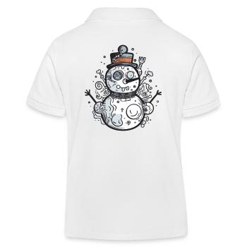 Schneemann - Kinder Organic Poloshirt Mini Sprinter von Stanley/Stella - Weiß - Hinten