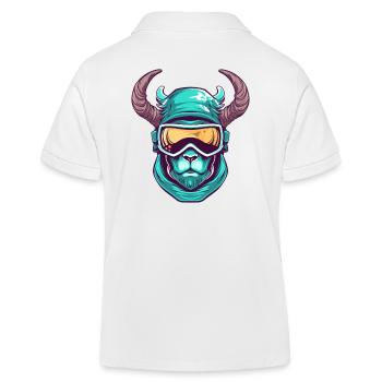 Steinbock Wintersport - Kinder Organic Poloshirt Mini Sprinter von Stanley/Stella - Weiß - Hinten