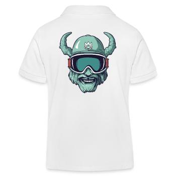 Steinbock Wintersport - Kinder Organic Poloshirt Mini Sprinter von Stanley/Stella - Weiß - Hinten