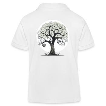 Wunder Fantasie Baum - Kinder Organic Poloshirt Mini Sprinter von Stanley/Stella - Weiß - Hinten