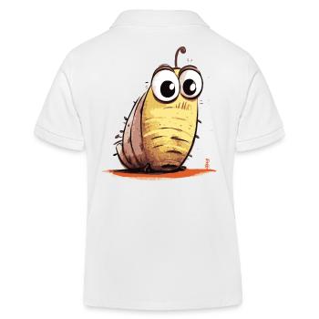 Ein lustiger Dünen Wurm Larven Freund - Kinder Organic Poloshirt Mini Sprinter von Stanley/Stella - Weiß - Hinten