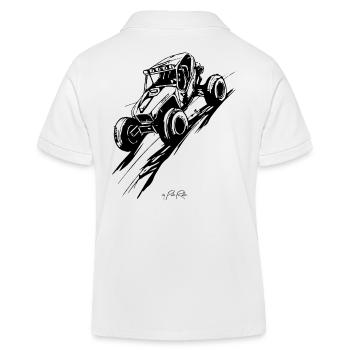 Rallye de buggy de sable - Polo enfant bio Stanley/Stella - blanc - Dos