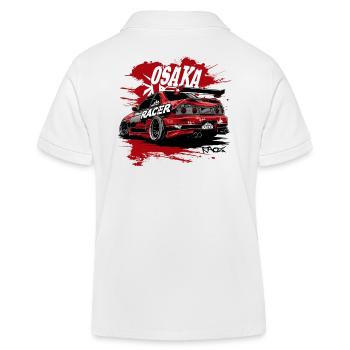 Japon Osaka Voiture de course JDM Dessin animé - Polo enfant bio Stanley/Stella - blanc - Dos