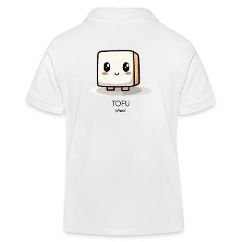 Anime Chibi mignon : Tofu kawaii - Polo enfant bio Stanley/Stella - blanc - Dos