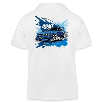 Japon D Initial Impact Bleu JDM Street Racer Voiture - Polo enfant bio Stanley/Stella - blanc - Dos