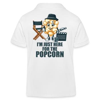 Nur Hier Für Das Popcorn Motiv - Kinder Organic Poloshirt Mini Sprinter von Stanley/Stella - Weiß - Hinten
