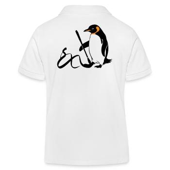 Œuvre d’art de calligraphie pingouin - Polo enfant bio Stanley/Stella - blanc - Dos