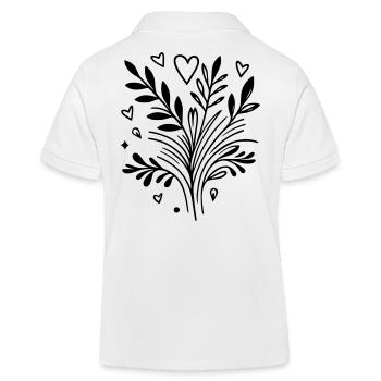 Herzbaum Ast - Kinder Organic Poloshirt Mini Sprinter von Stanley/Stella - Weiß - Hinten