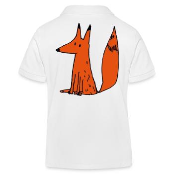 Renardrouxmam - Kinder Organic Poloshirt Mini Sprinter von Stanley/Stella - Weiß - Hinten