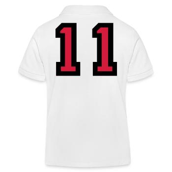 Le numéro 11 - numéro onze - Polo enfant bio Stanley/Stella - blanc - Dos